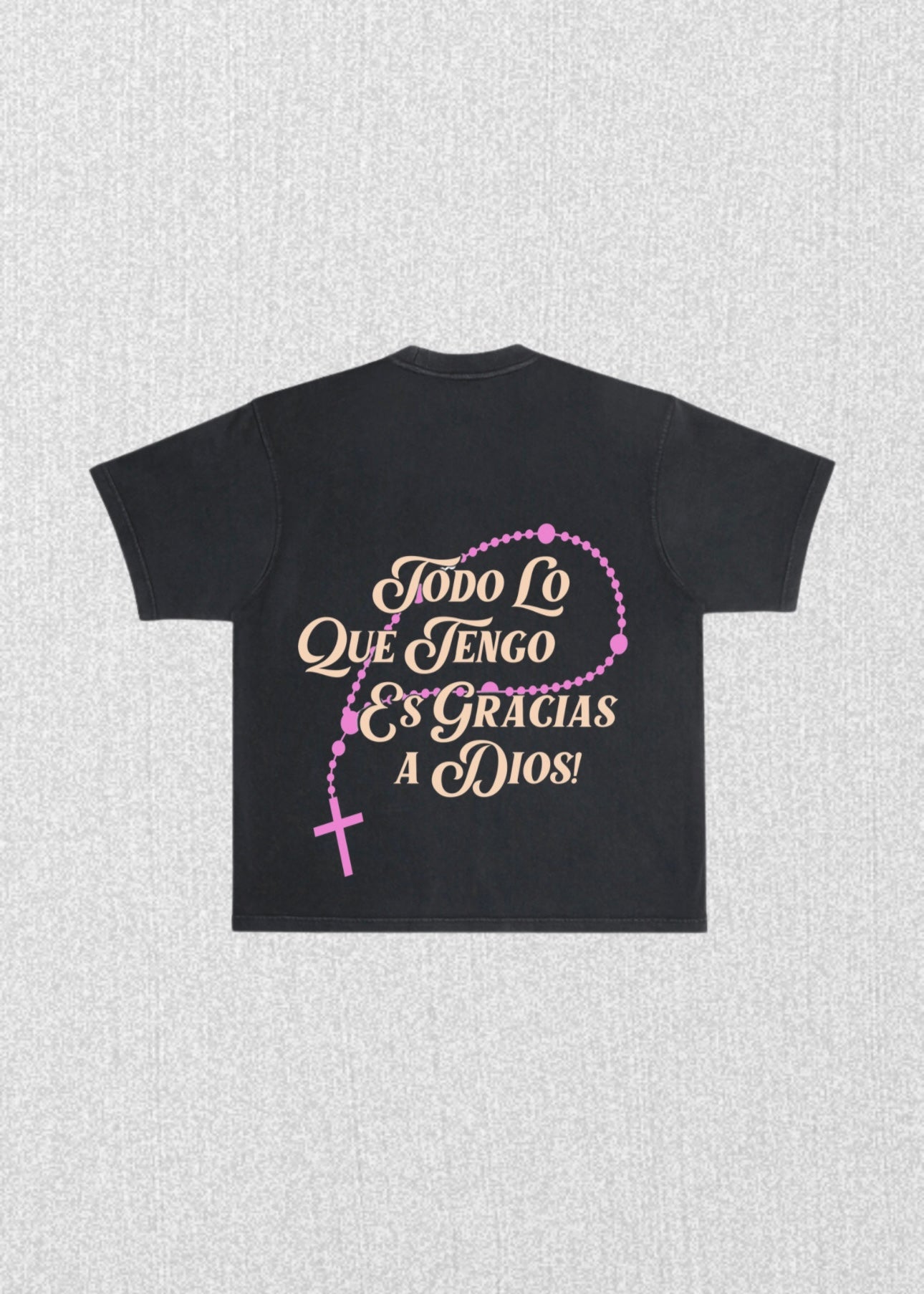 GRACIAS PUFF T SHIRT - BLACK