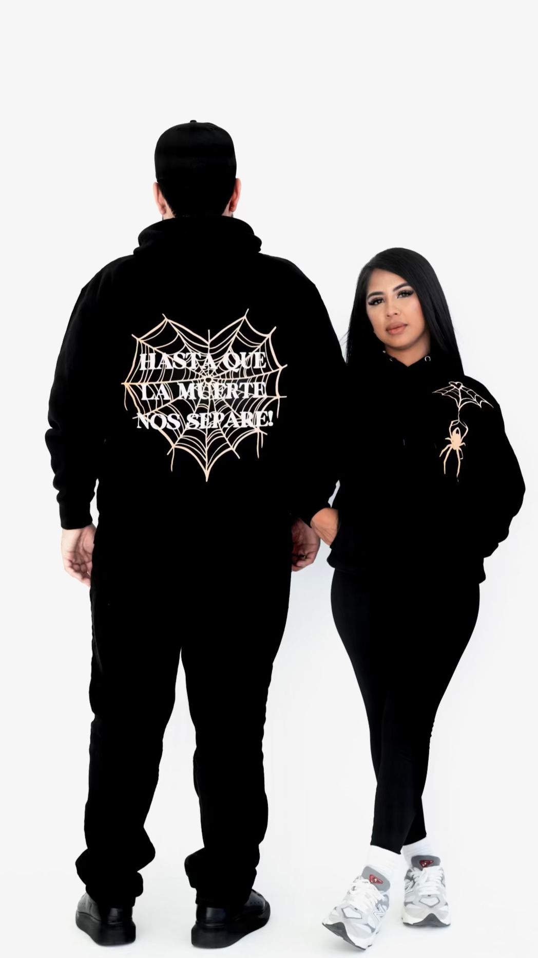 HASTA LA MUERTE PUFF HOODIE - BLACK