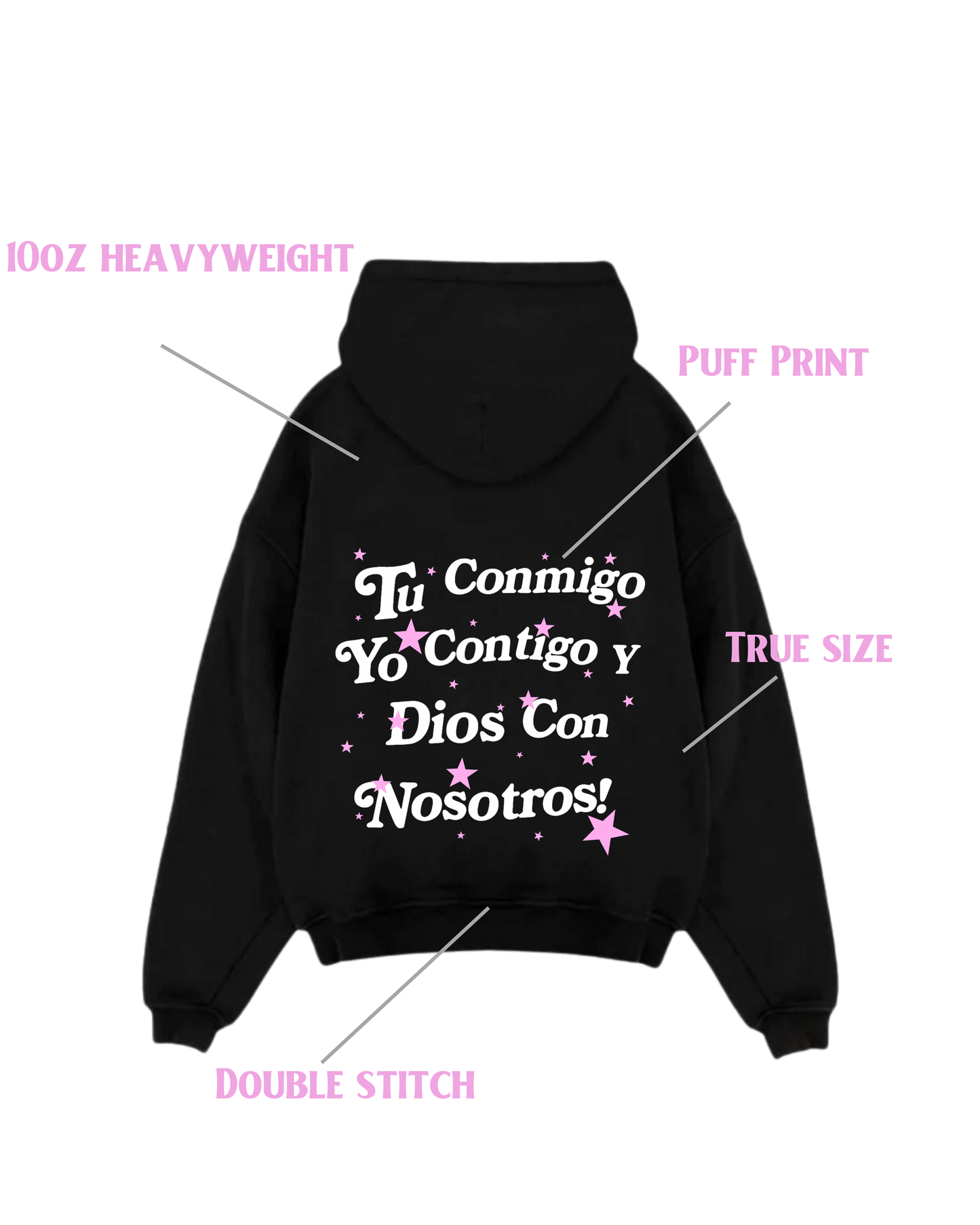 DIOS CON NOSOTROS PUFF HOODIE