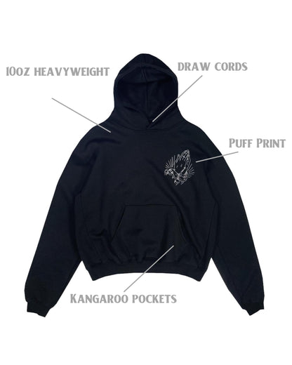 OTRO DÍA PUFF HOODIE - BLACK