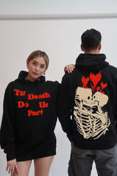 TIL DEATH PUFF HOODIE - BLACK