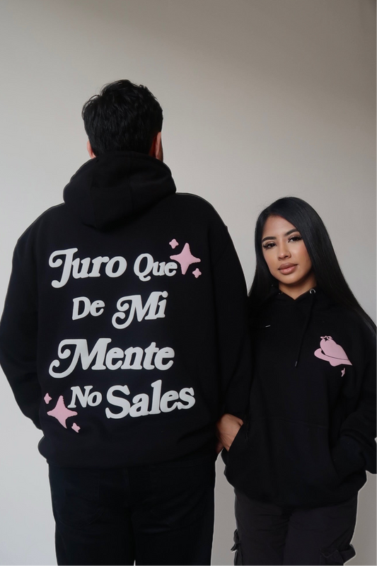 MI MENTE PUFF HOODIE - BLACK