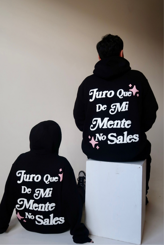 MI MENTE PUFF HOODIE - BLACK