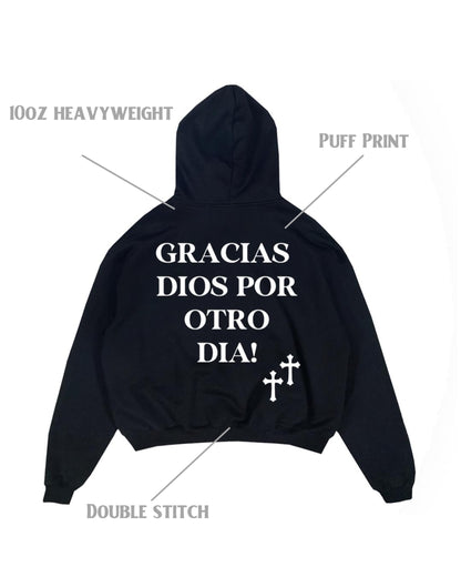 OTRO DÍA PUFF HOODIE - BLACK