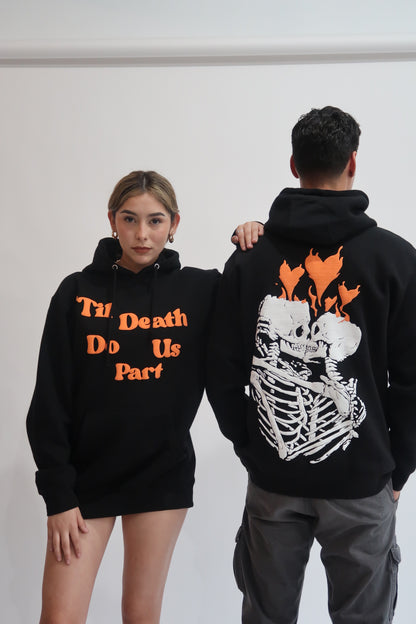 TIL DEATH PUFF HOODIE - BLACK